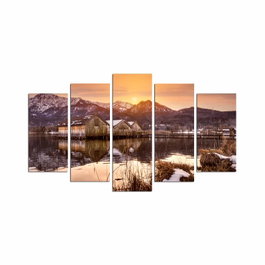 Wallity Pintura Decorativa MDF 5DMDF-57 Multicolor (5 Piezas)